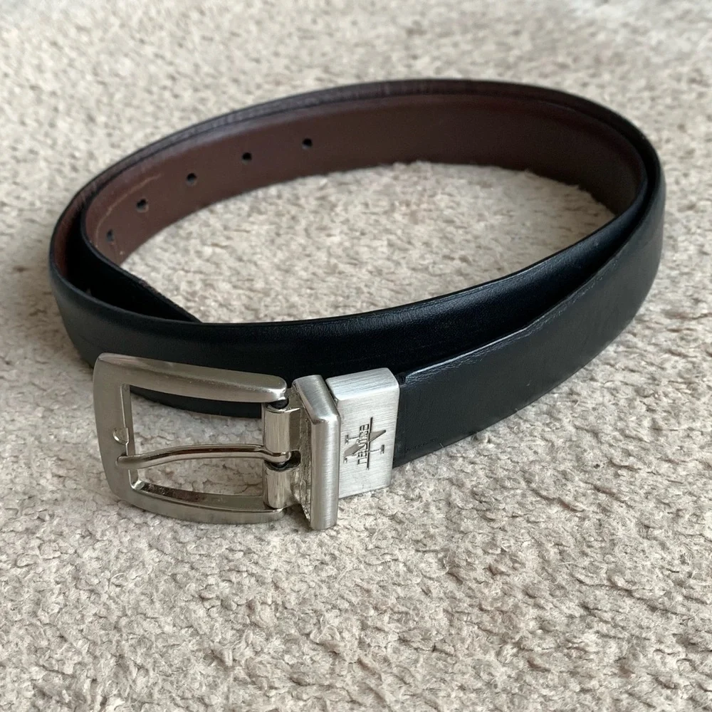 Nautica Black Men’s Leather Belt